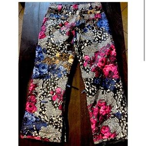 ☑️RARE Analog AG Floral Asset Snowboard Pants Skiing medium burton